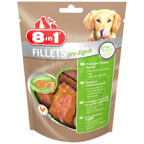 8 in1 Pro Digest Sindirim Sistemi Destekleyici Tavuk Filetolu Köpek Ödülü 80 gr - 1