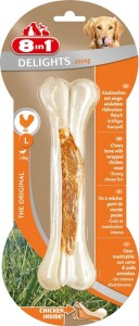 8in1 Delights Strong Tavuklu Ağız Bakım Kemiği L 130 gr - 8in1