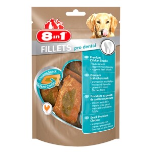 8in1 Fillets Pro Dental Tavuklu Köpek Ödül Maması S 80 gr - 8in1