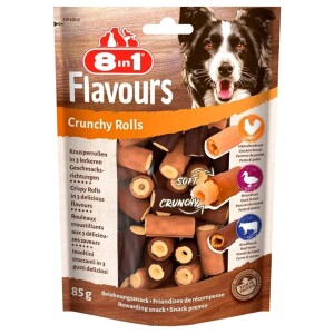 8in1 Flavours Crunchy Rolls Köpek Ödülü 85 gr - 8in1