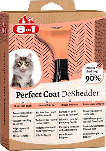 8in1 Perfect Coat Deshedder Furminator Tüy Toplayıcı Kedi Tarağı - 1