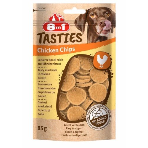 8in1 Tasties Tavuk Chips Köpek Ödülü 85 gr - 1