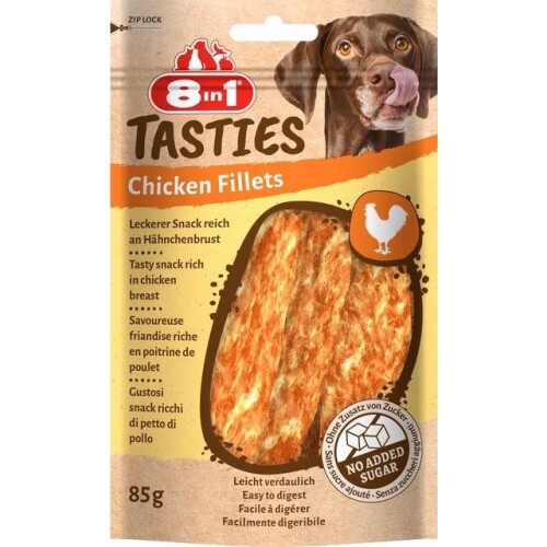 8in1 Tasties Tavuk Fileto Köpek Ödülü 85 gr - 1
