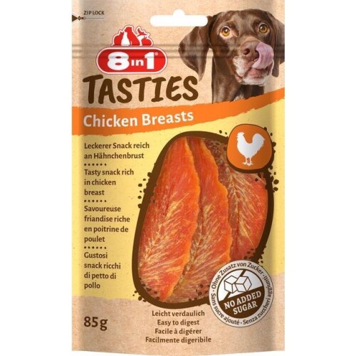 8in1 Tasties Tavuk Göğüsü Köpek Ödülü 85 gr - 1