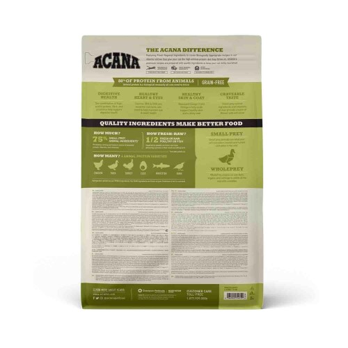 Acana Grasslands Ördekli ve Tavuklu Tahılsız Tüm Irk ve Yaşam Evreleri İçin Kedi Maması 1,8 kg - 2