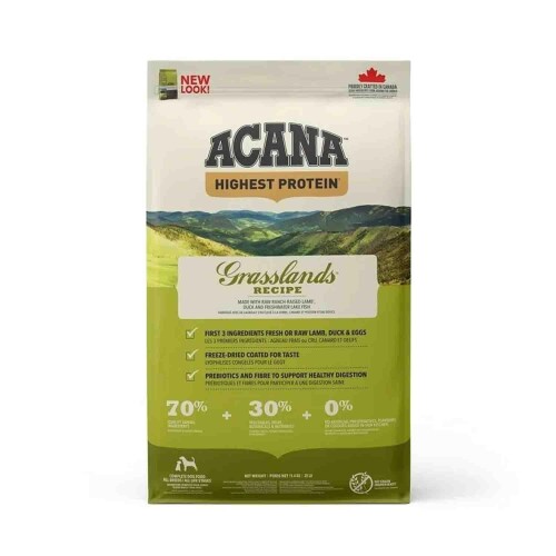 Acana Grasslands Kuzulu Ördekli ve Balıklı Tahılsız Yetişkin Köpek Maması 11,4 kg - 1
