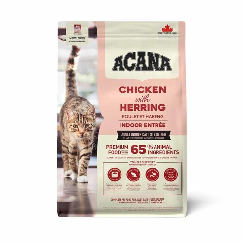 Acana Indoor Entree Tavuklu ve Ringa Balıklı Kısırlaştırılmış Yetişkin Kedi Maması 1,8 kg - 1