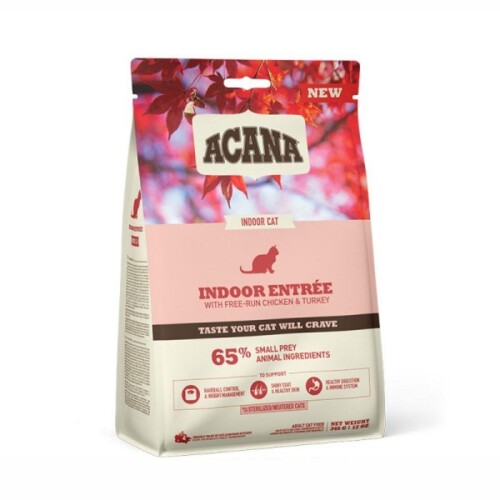 Acana Indoor Entree Tavuklu ve Ringa Balıklı Kısırlaştırılmış Yetişkin Kedi Maması 340 gr - 1