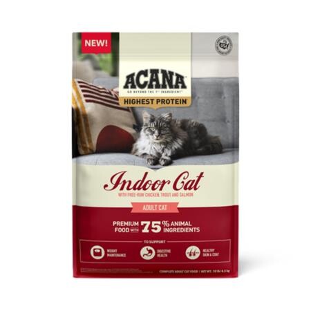 Acana Indoor Yüksek Proteinli Tavuk ve Balıklı Evde Beslenen Kediler İçin Yetişkin Kedi Maması 4,5 kg - 1