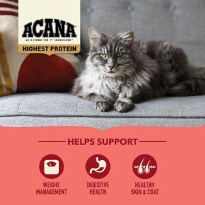 Acana Indoor Yüksek Proteinli Tavuk ve Balıklı Evde Beslenen Kediler İçin Yetişkin Kedi Maması 4,5 kg - 3