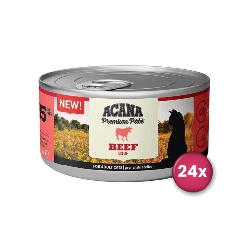 Acana Premium Pate (Ezme) Sığır Etli Kedi Konservesi 85 Gr X 24 Adet - 1