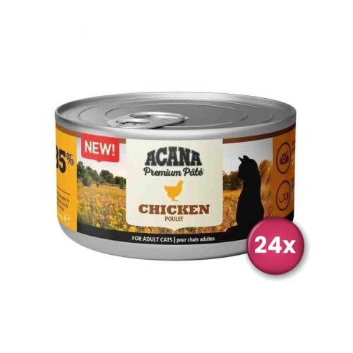 Acana Premium Pate (Ezme) Tavuk Etli Kedi Konservesi 85 Gr X 24 Adet - 1
