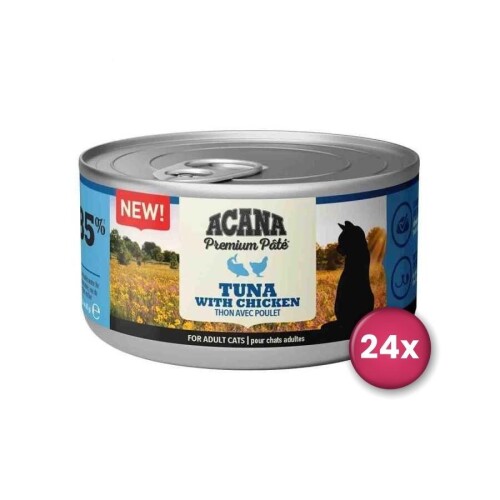 Acana Premium Pate (Ezme) Tuna Balıklı ve Tavuklu Kedi Konservesi 85 Gr X 24 Adet - 1