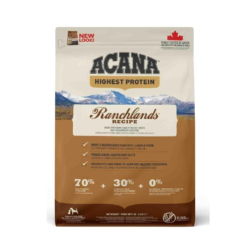 Acana Ranchlands Sığır Etli Tahılsız Tüm Irk ve Yaşam Evreleri İçin Köpek Maması 2 kg - 1