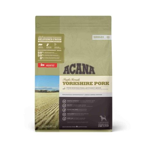 Acana Yorkshire Pork Domuz Etli ve Balkabaklı Tahılsız Yetişkin Köpek Maması 2 kg - 1