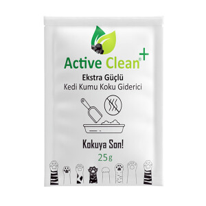 Active Clean Hindistan Cevizli Organik Kedi Kumu Koku Giderici 25 Gr - Active Clean