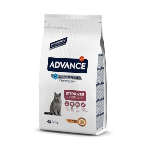 Advance Sterilised Senior Kısırlaştırılmış 10 Yaş Üzeri Tavuklu Yaşlı Kedi Maması 1,5 kg - 1