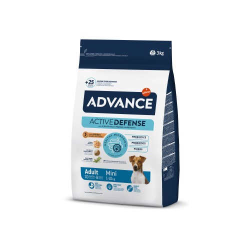 Advance Dog Mini Adult Küçük Irk Tavuklu Yetişkin Köpek Maması 3 kg - 1