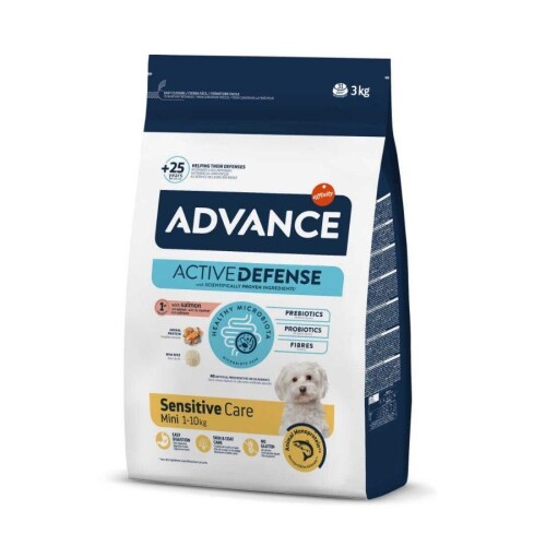 Advance Sensitive Somonlu Küçük Irk Yetişkin Köpek Maması 3 kg - 1