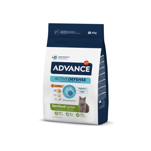Advance Junior Kısırlaştırılmış Tavuklu Yavru Kedi Maması 10 kg - 1