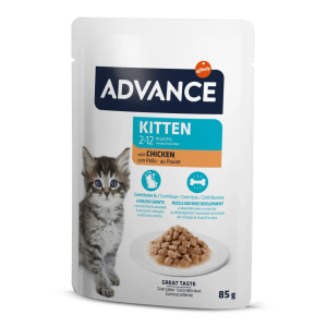 Advance Kitten Tavuklu Yavru Kedi Konserve Maması 85 gr - Advance
