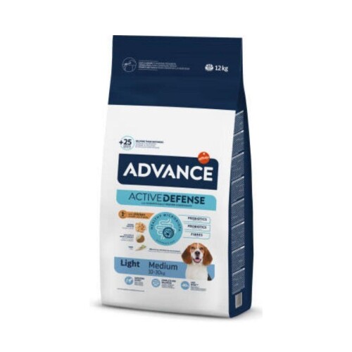 Advance Medium Light Orta Irk Tavuklu Diyet Köpek Maması 12 kg - 1