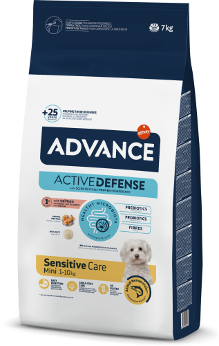Advance Mini Sensitive Somonlu Küçük Irk Yetişkin Köpek Maması 7 kg - 1