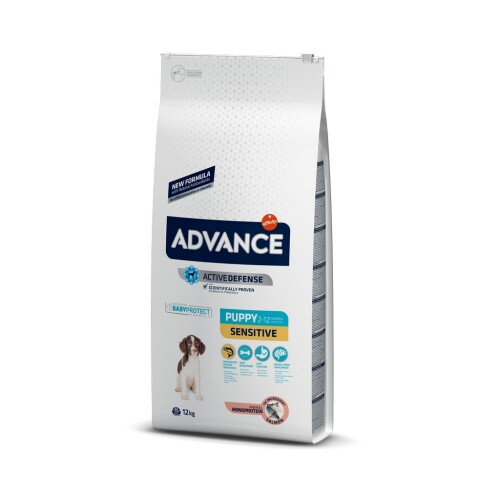 Advance Puppy Sensitive Deri ve Tüy Sağlığı Özel Somonlu Yavru Köpek Maması 12 kg - 1