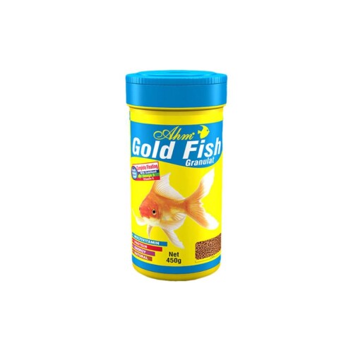 Ahm Gold Fish Granulat Granül Japon Balığı Yemi 1000 Ml - 1