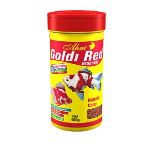 Ahm Goldi Red Granulat Balık yemi 100 Ml - Ahm