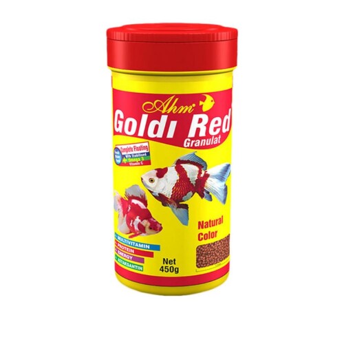 Ahm Goldi Red Granulat Balık yemi 100 Ml - 1