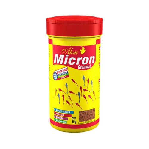 Ahm Micron Granulat Yavru Balıklar İçin Büyütme Yemi 100 Ml - 1