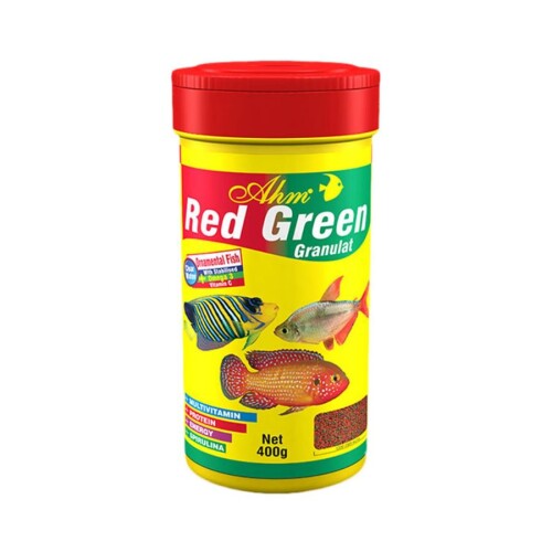 Ahm Red Green Granulat Balık Yemi 250 Ml - 1