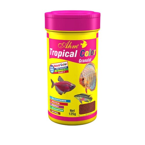 Ahm Tropical Colour Granulat Süs Balıkları Yemi 100 Ml - 1