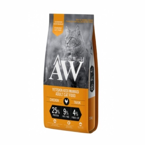 Animal World Eco Tavuklu Yetişkin Kedi Maması 15 kg - 1