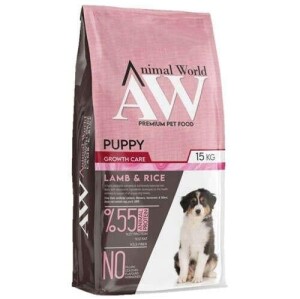 Animal World Kuzu Etli Yavru Köpek Maması 15 kg - Animal World