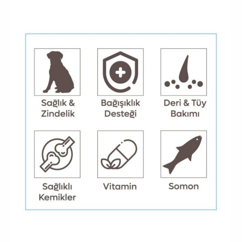 Animal World Somonlu Orta ve Büyük Yetişkin Irk Köpek Maması 15 kg - 2