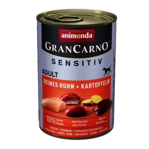 Animonda Gran Carno Sensitiv Tavuklu Patatesli Köpek Konservesi 400 gr - 1