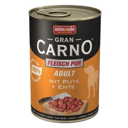 Animonda Gran Carno Sığır Eti ve Ördek Yürekli Köpek Konservesi 400 gr - 1