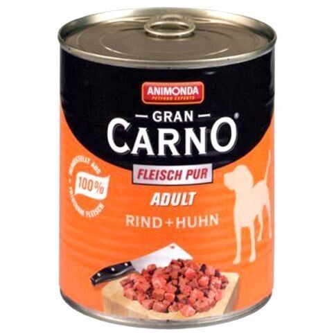 Animonda Gran Carno Sığır Etli ve Tavuklu Köpek Konservesi 400 gr - 1