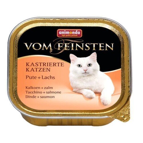 Animonda Hindi Eti & Somon Balıklı Kısırlaştırılmış Kedi Konservesi 100 gr - 1