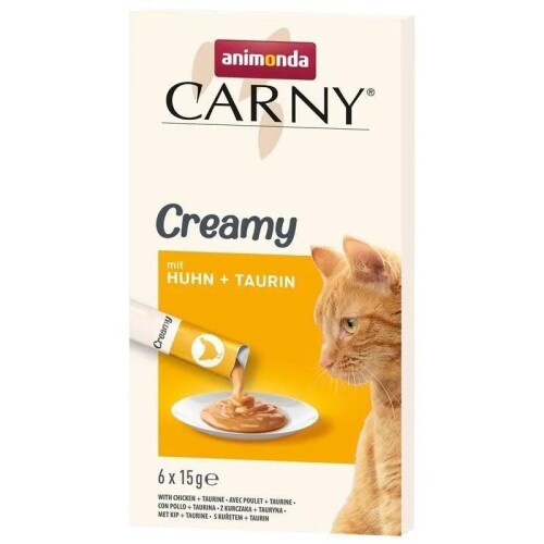 Animonda Snack Carny Tavuk & Taurin Kedi Kreması 6 X 15 gr - 1