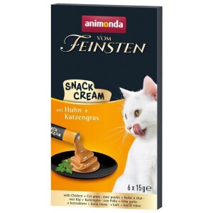 Animonda Snack Carny Tavuklu & Kedi Otlu Sıvı Krema Kedi Ödülü 6 X 15 gr - Animonda