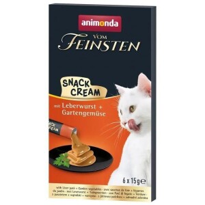 Animonda Snack Carny Ciğerli Sıvı Krema Kedi Ödülü 6 X 15 gr - Animonda
