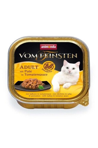 Animonda Vom Feinsten Domates ve Hindili Yetişkin Kedi Konservesi 100 gr - 1