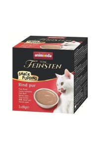 Animonda Vom Feinsten Snack Biftekli Kedi Pudingi 3 X 85 gr - Animonda
