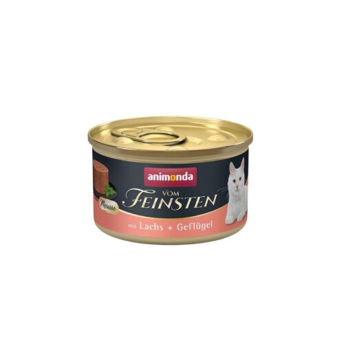 Animonda VomFeinsten Somon ve Kümes Hayvanlı Yetişkin Kedi Konservesi 85 Gr - 1