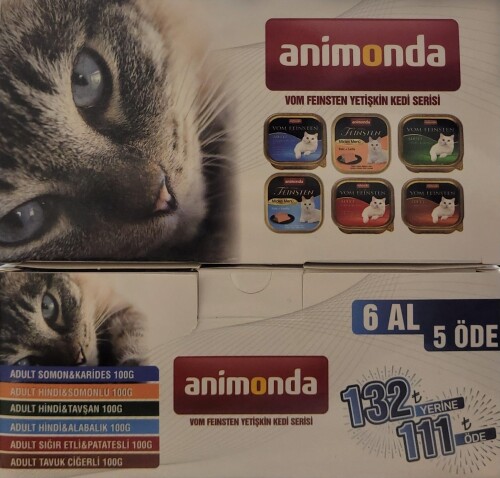 Animonda Yetişkin Kedi Konservesi 100 gr (6 AL 5 ÖDE) - 1