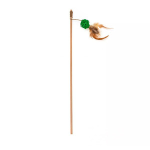 Aquael Ecomfy Toy Gaia Rod Rattan Tüylü Kedi Oltası Oyuncağı 50 Cm - Aquael