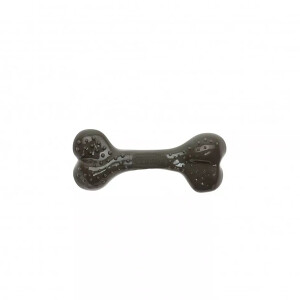 Aquael Ecomfy Toy Kemik Şeklinde Nane Aromalı Köpek Oyuncağı Haki 8.5 Cm - Aquael